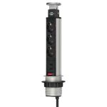 Brennenstuhl Tower Power Retractable Pop-up Extension Socket USB Charger 1396200013
