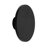 Spazio Focal Round LED Wall Light - Warm White - Black