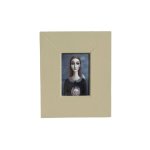 Red Hair Lady Holding Protea And Bird Frame