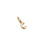 C Alphabet Charm In Yellow Gold