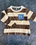 Joules Ts Brown And Grey Long Sleeve T Shirt 2Y