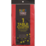 Red Plastic Party Table Cover