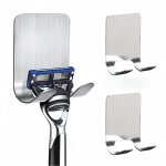 1PC 2PCS Stainless Steel Razor Holder Waterproof And Rustproof Razor Holder Bathroom Supplies