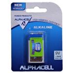 Alphacell Pro Alkaline 9V 1PC Digital Battery 6 Pack