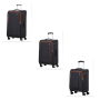 American Tourister Sea Seeker Spinner 3 Piece Set Black