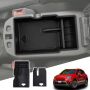 Tumukiw Central Console Armrest Storage Box Compatible With Fiat 500X Center Console Organizer Tray Abs Interior Accessories