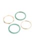Goldair Gold & Blue Acrylic Bangles 4-PACK