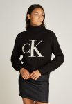 Calvin Klein Blown Up Ck Loose Sweater - Ck Black