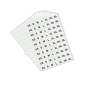 Clothing Size Round Stickers Adhesive Labels Sticker 7 Sizes - 10 Sheets