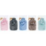 Plush Pom Pom Hot Water Bottle 2L Colour May Vary