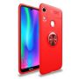 Magnetic Kickstand Gel Rubber Stand Case For Huawei Y7 Pro 2019 Red