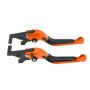 Extendable Brake Clutch Levers For Yamaha Xmax 250 300 400 Orange