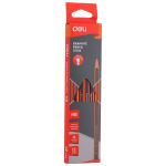 Orange black Striped Graphite Pencil Hb W eraser 12’S – E37014