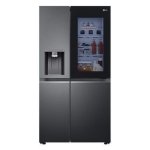 LG 611L Matte Black Steel Side By Side Fridge