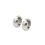 Chunky MINI Silver Hoop Earrings - Silver