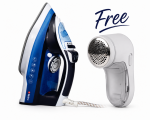 Milex Power Press Steam Iron 2400W With Free Lint Remover Valued At R149