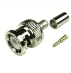 Oem Cctv Bnc Male Crimp On 10 Pck