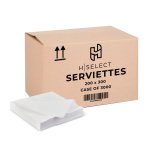 H-select Serviettes White 1PLY 200X300 1X3000 Tbd