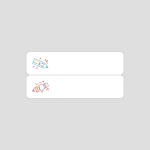 - B18 / N1 - 6X25MM / 2L - 420 Fun Vertical Pen Sticker LABELs