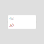 - B18 / N1 - 6X25MM / 2L - 420 Fun Vertical Pen Sticker LABELs