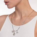 Charm Pendant Butterfly Star & Moon Silver