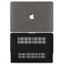 Pu Leather Case Hard Shell For 2022 Macbook Air 13.6 Inch - Grey