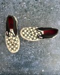 Vans Black And White Checked Shoes Size 3 Adult
