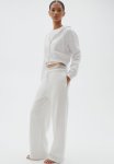 Cropped Zip-through Hoodie - White