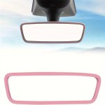 1PC Car Rearview Mirror Silicone Protective Cover Car Decoration Compatible With Most Cars