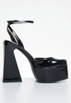 AMANI-3 Platform Block Heel - Black Patent