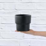 Flo Planter - Black - 13CM