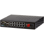 12 Port Managed 250W Passive Dc Poe Switch + 2 Sfp Uplink Ports