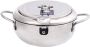 MINI Deep Fryer With Cooking Oil Filter Strainer Stainless Steel