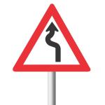 Winding Road Left Right Road Sign W209