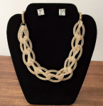 Elegant Black Velvet Jewelry Display Stand