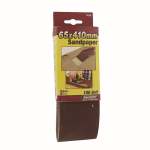 3 PK Sanding Belts 65 X 410MM - 150 Grit SANDDEVIL2.5M 1616
