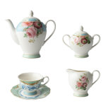 Jenna Clifford - Italian Rose Tea Set Of 4