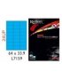 24UPNB Multi-purpose Inkjet-laser Labels - 64MM X 33.9MM Flu Red Pack Of 1000