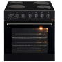 Univa 60CM Oven And Hob Set Black U336B