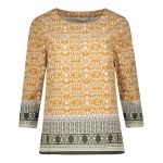 Fresha Fresh Printed 3 4 Sleeve Top