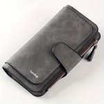 Vintage-style Faux Leather Trifold Wallet With 14 Card Slots Zippered Coin Purse - Lightweight & Spacious