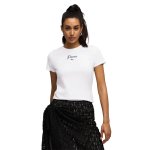 Puma Womens Essential Script T-Shirt In White - White XL
