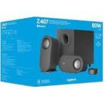 Logitech Z407 Bluetooth Computer Speakers With Subwoofer And Wireless Control Graphite Bt N a