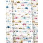 100% Cotton Muslin Blanket 5 Styles - Cars & Trucks