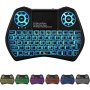 XF0752 Wireless MINI Rgb Backlit Keyboard Air Mouse Remote Control