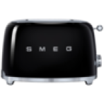 Smeg Glossy Black Retro 2-SLICE Toaster 950W