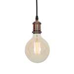 Paula Aluminium Pendant Light In Copper Chrome Antique Brass - Chrome