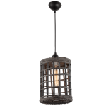 Cage Rattan Pendant Light