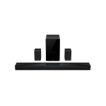 TCL 7.1.4 Ch Flagship Home Theater Soundbar With Wireless Rear Speakers Black