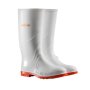 Wayne Duralight Men's Gumboots - White With Red Soles - UK 7